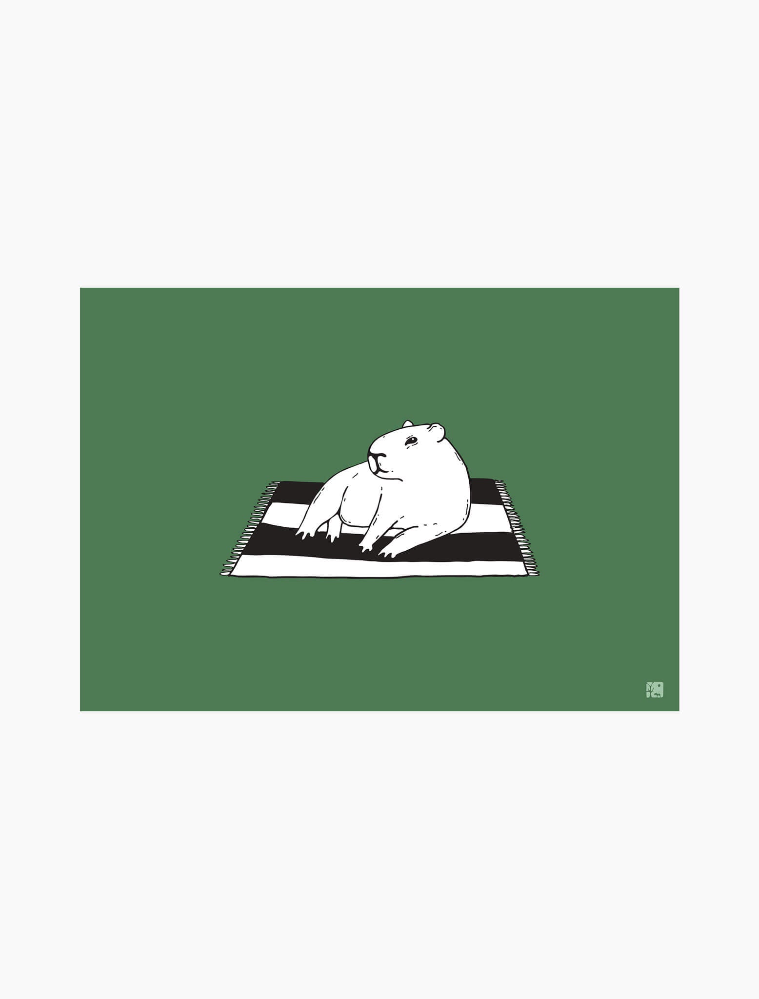 Capybara Sunbathe