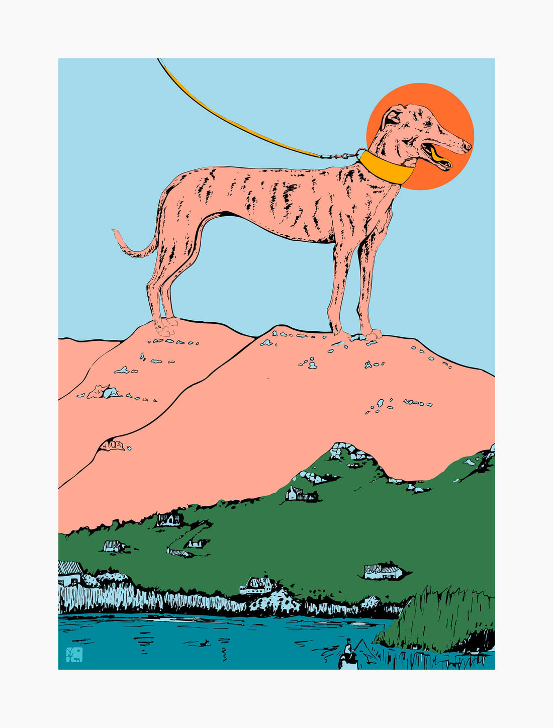 Dog on a Hill