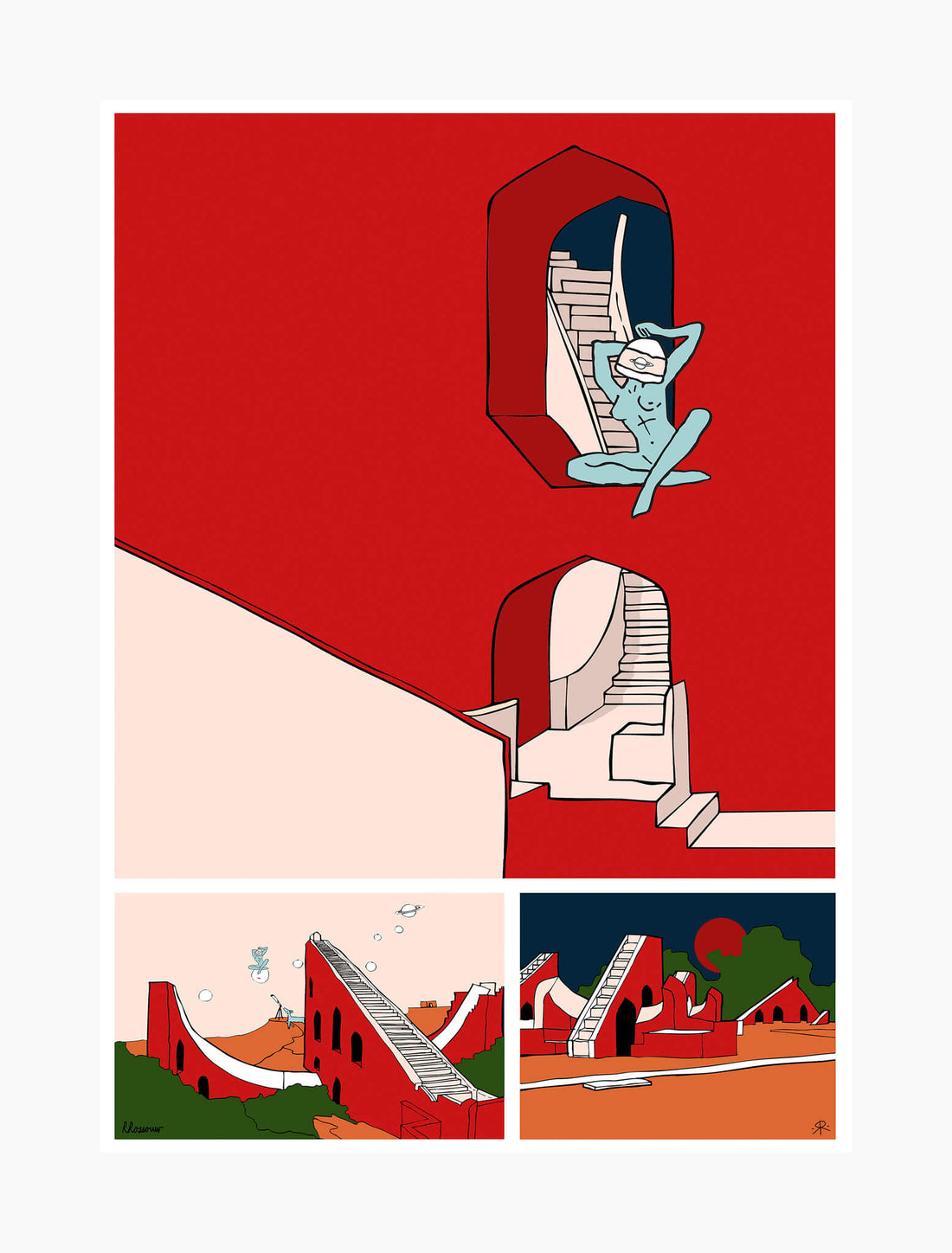 The Gigantic Sundial at Jaipur Observatory